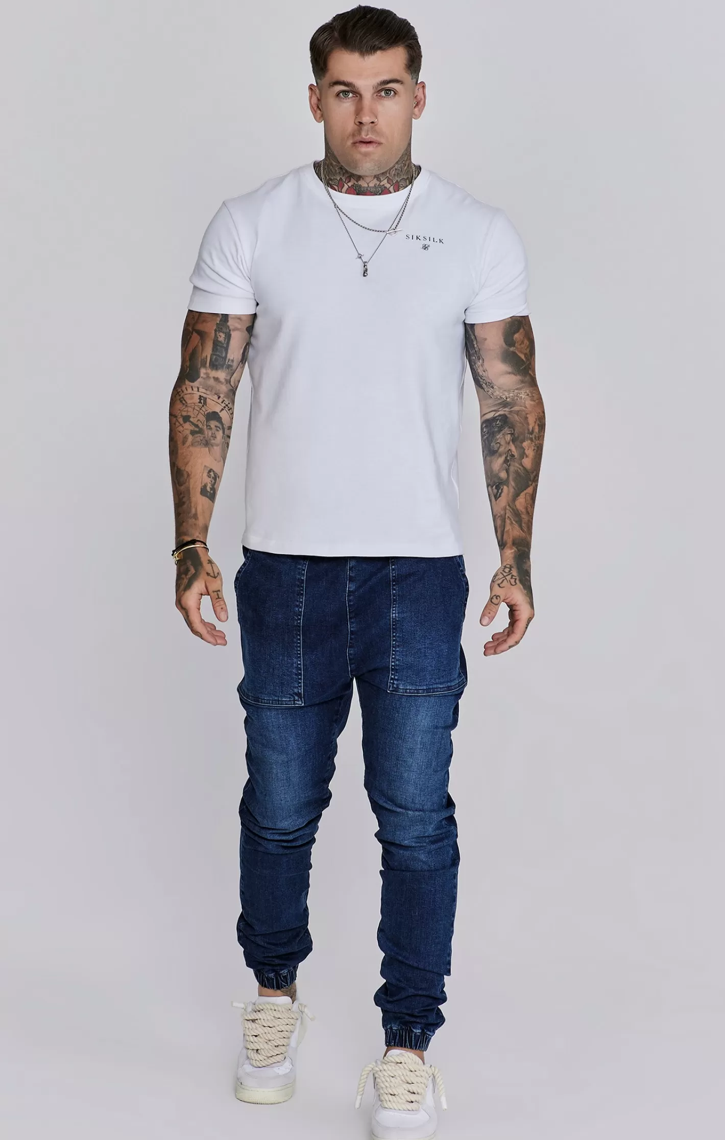 SikSilk Joggers^Denim Joggers