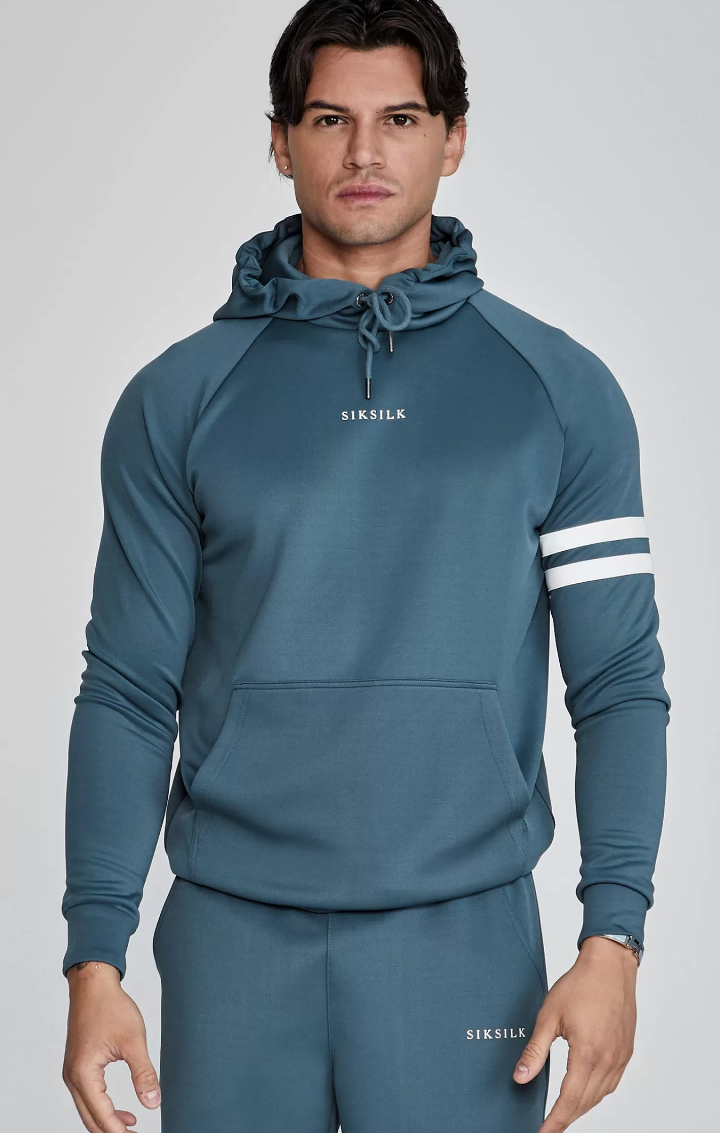 SikSilk Hoodies^Muscle Fit Hoodie
