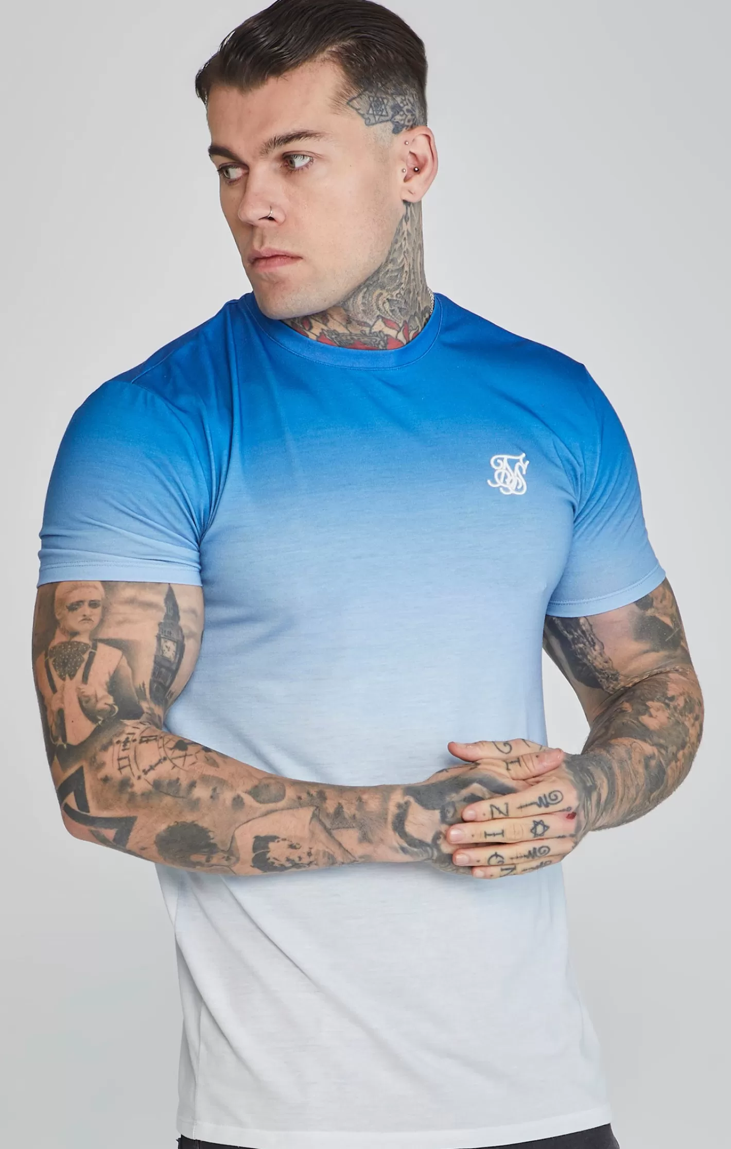 SikSilk T-shirts^White Fade T-Shirt