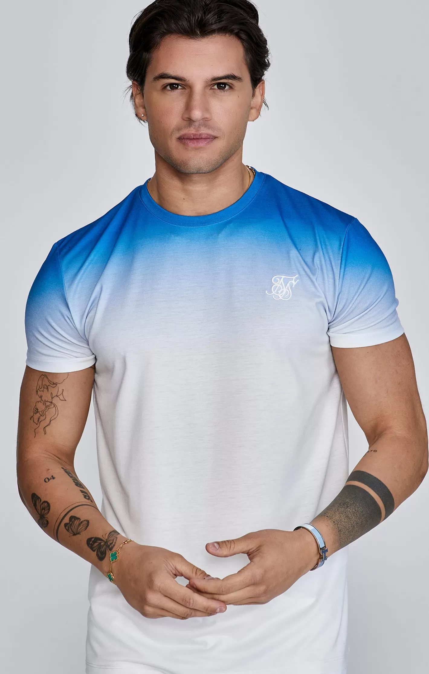 SikSilk T-shirts^White Fade T-Shirt