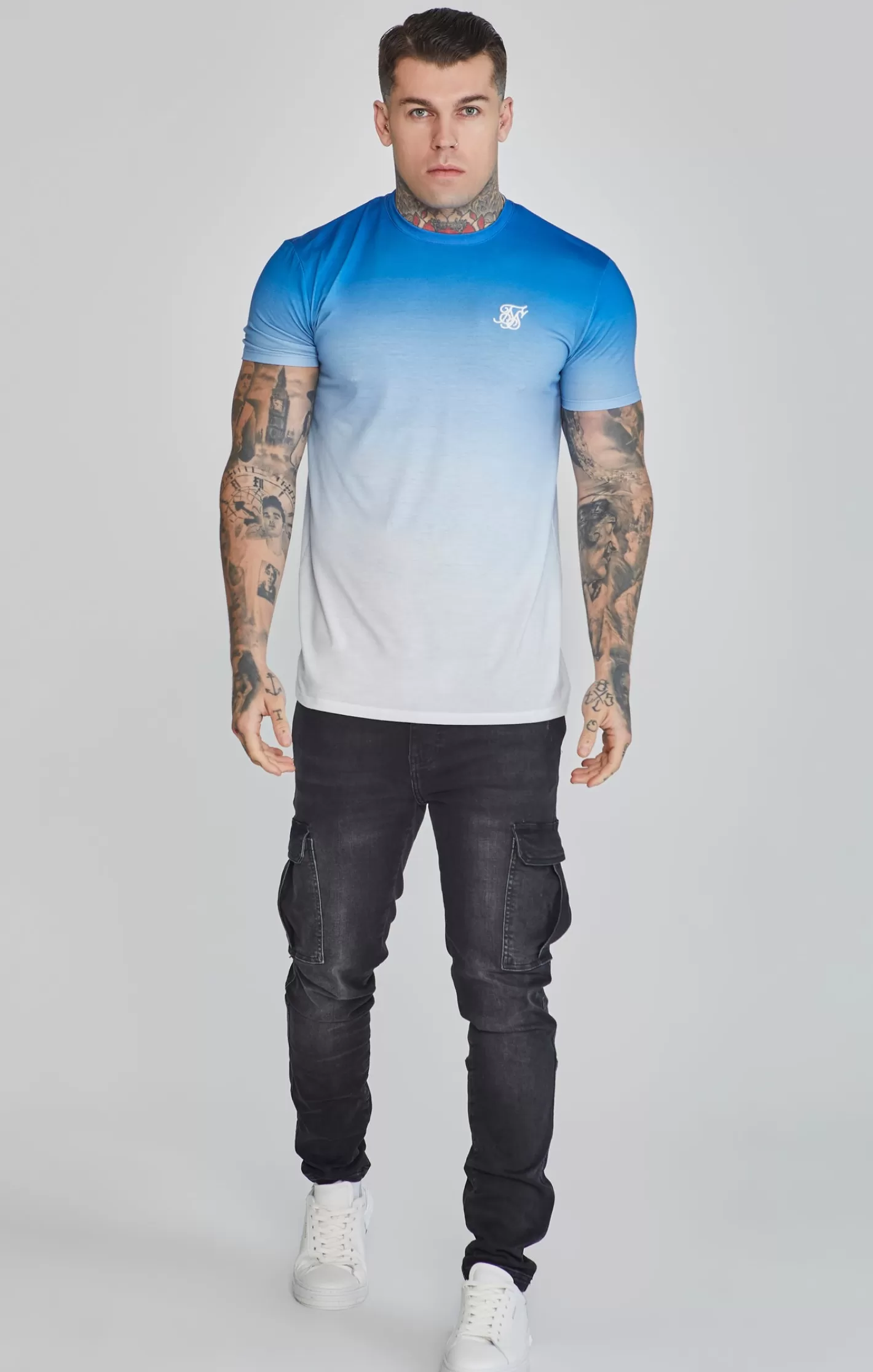 SikSilk T-shirts^White Fade T-Shirt
