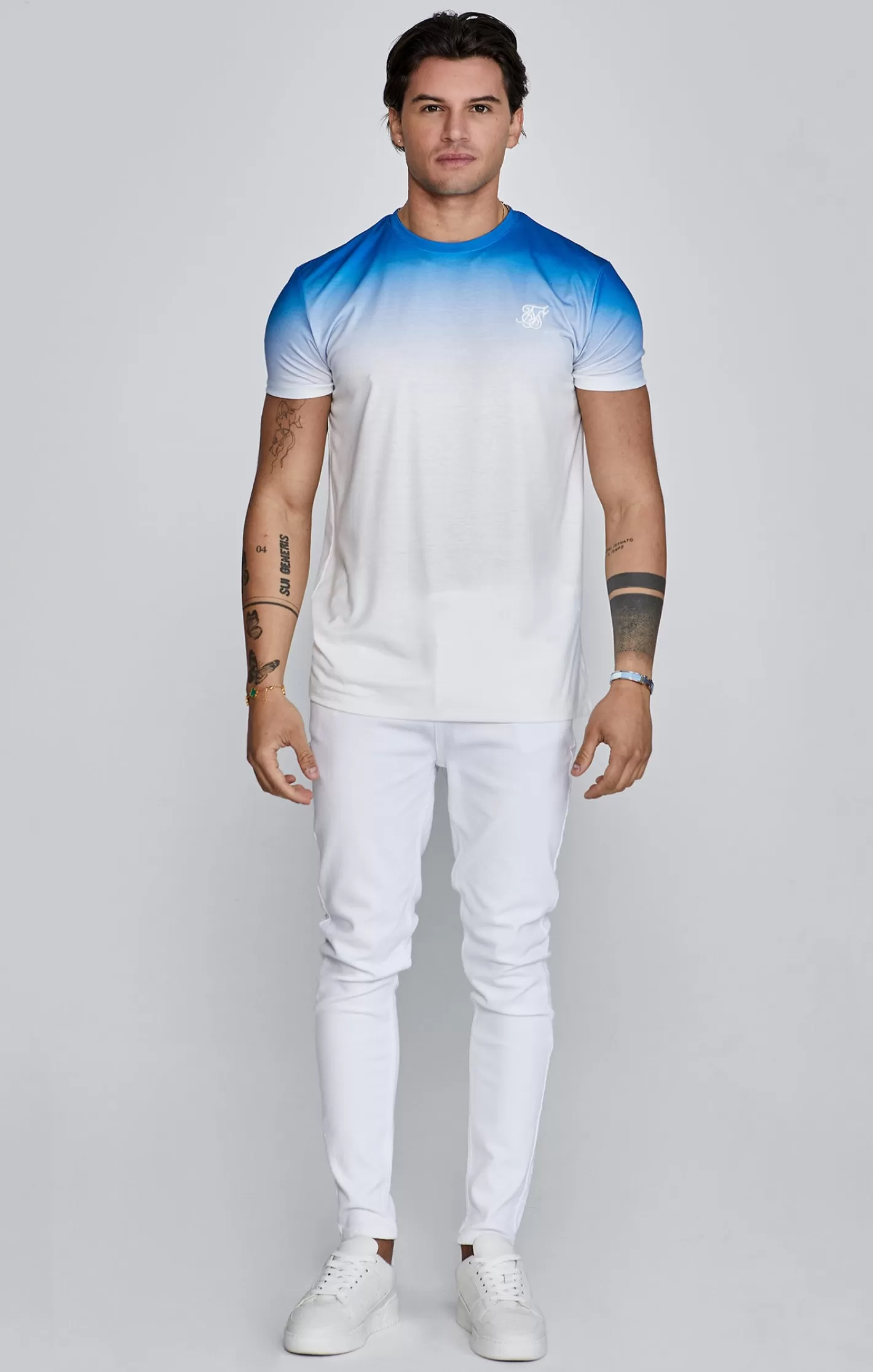 SikSilk T-shirts^White Fade T-Shirt