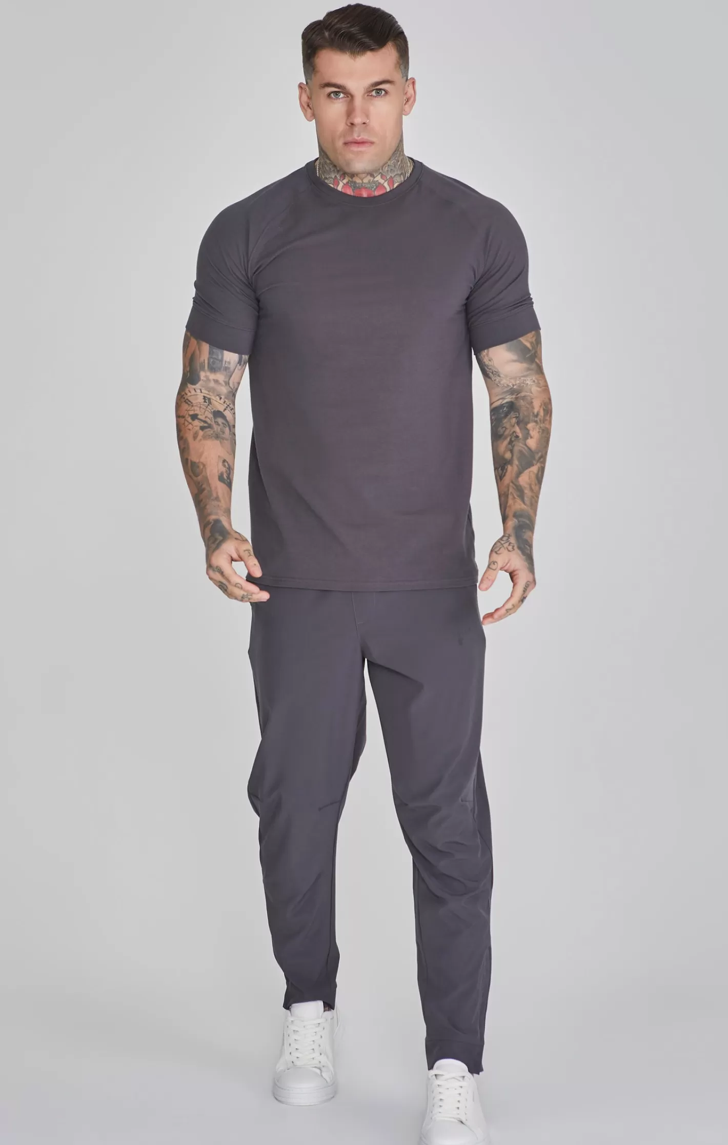 SikSilk T-shirts^Grey Smart T-Shirt
