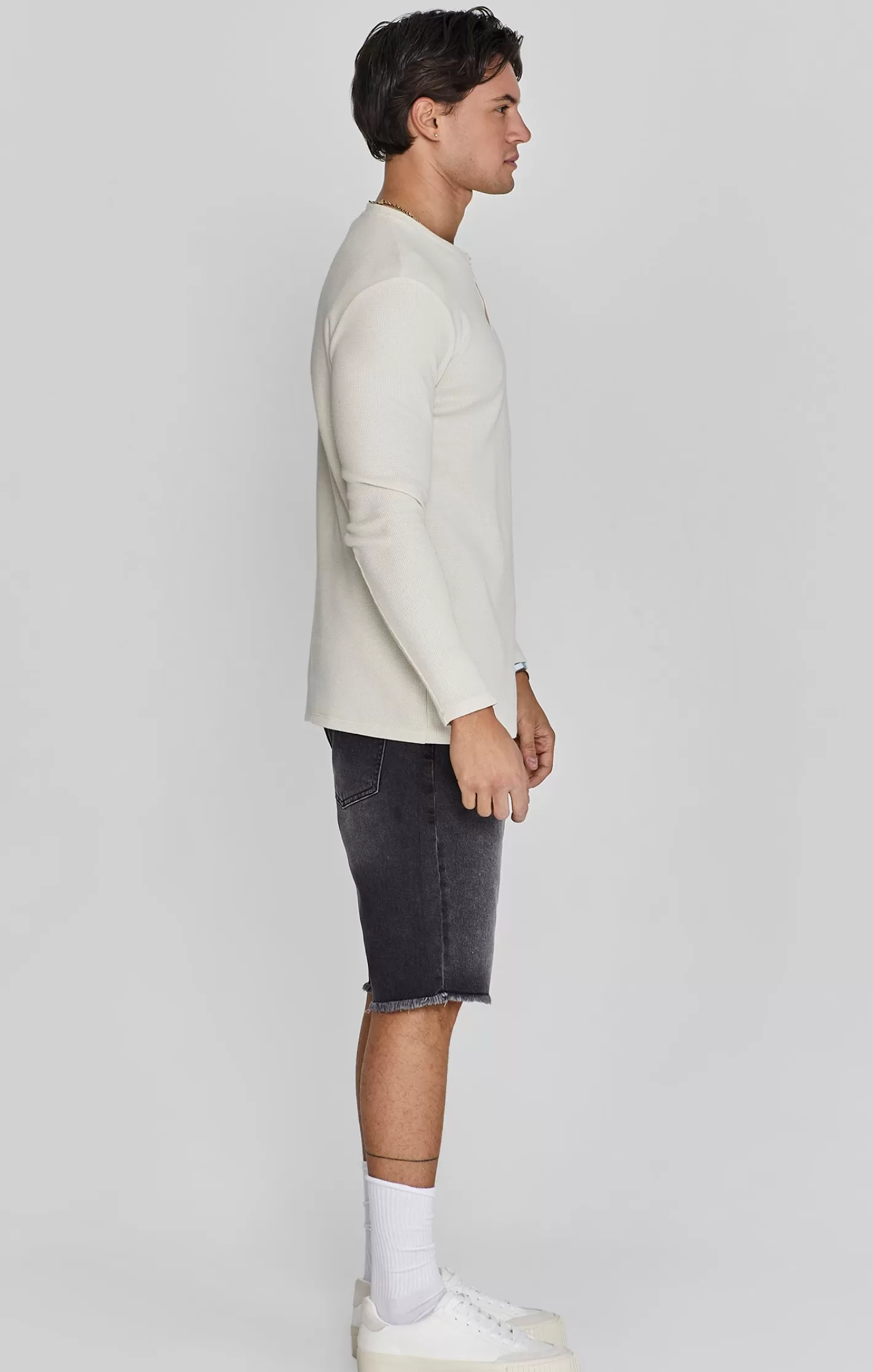 SikSilk T-shirts^Henley T-Shirt