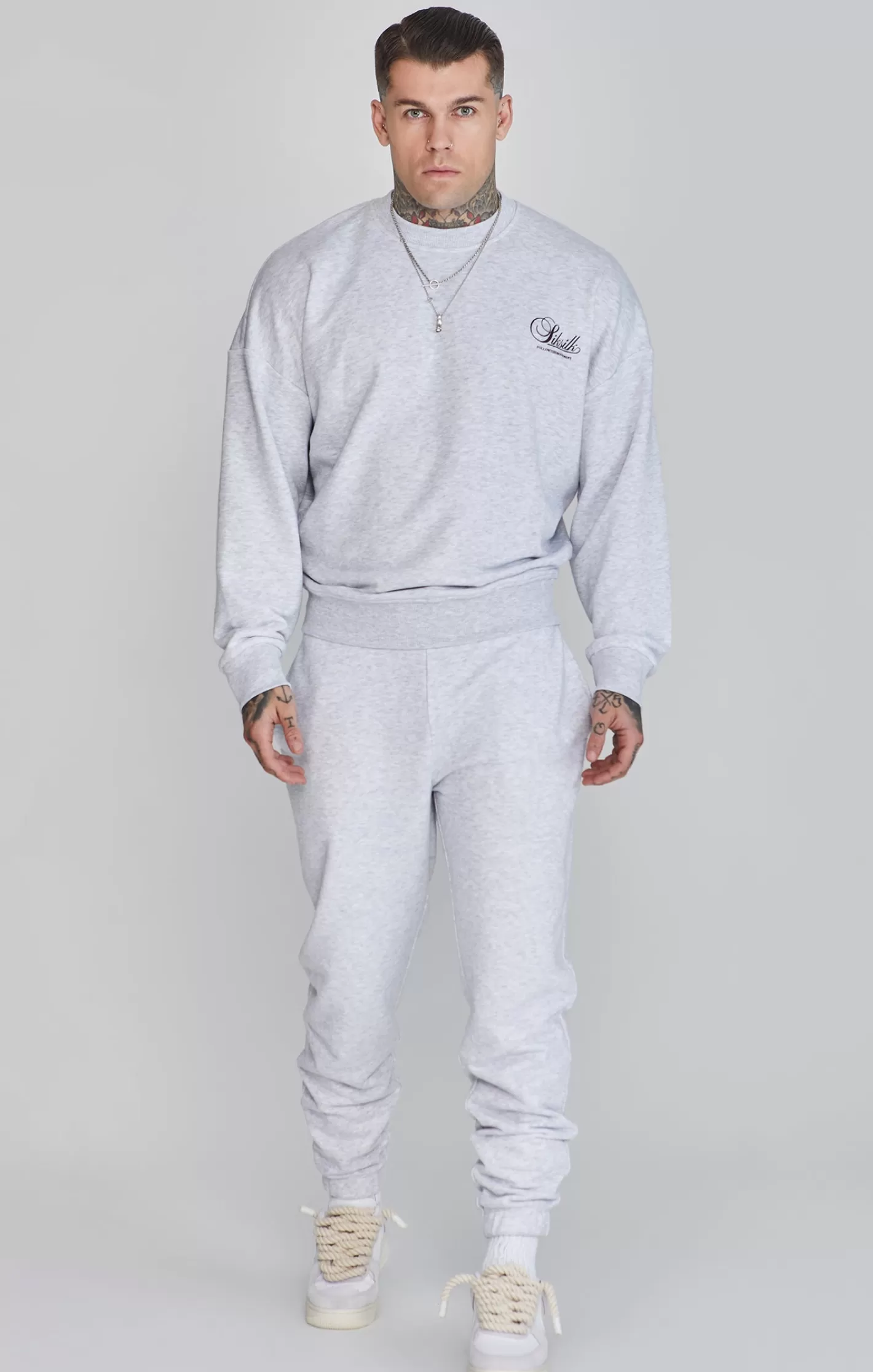 SikSilk Joggers^Marl Logo Joggers